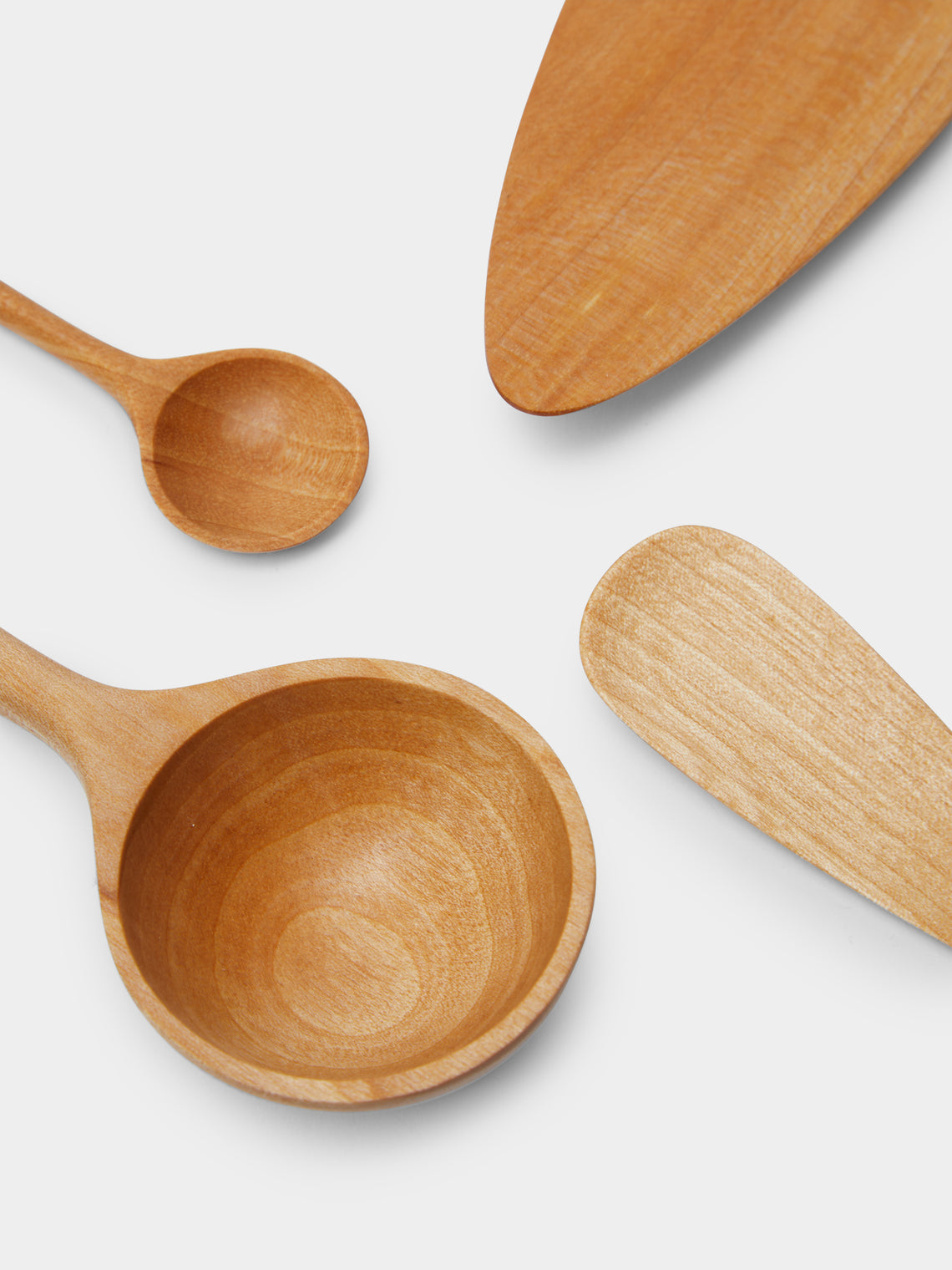 Jaejin Choi - Hand-Carved Birch Mixed Utensils (Set of 4) -  - ABASK
