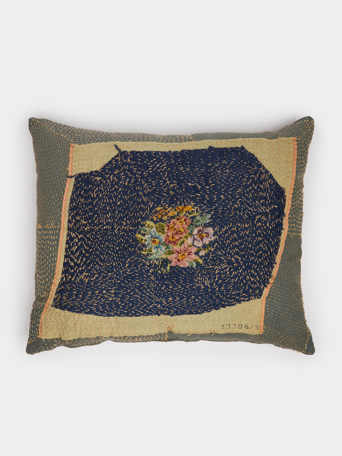 By Walid - 1920s French Needlepoint Linen Cushion -  - ABASK - 