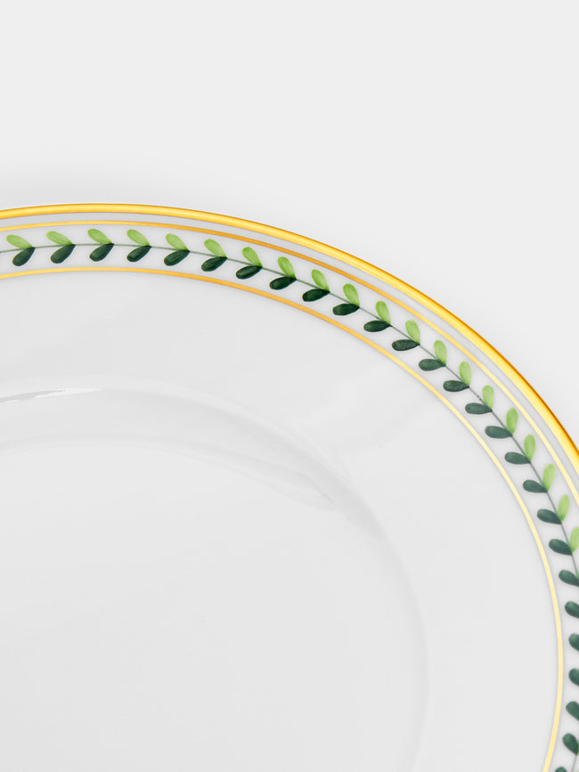 Augarten - Leafed Edge Hand-Painted Porcelain Bread Plate -  - ABASK