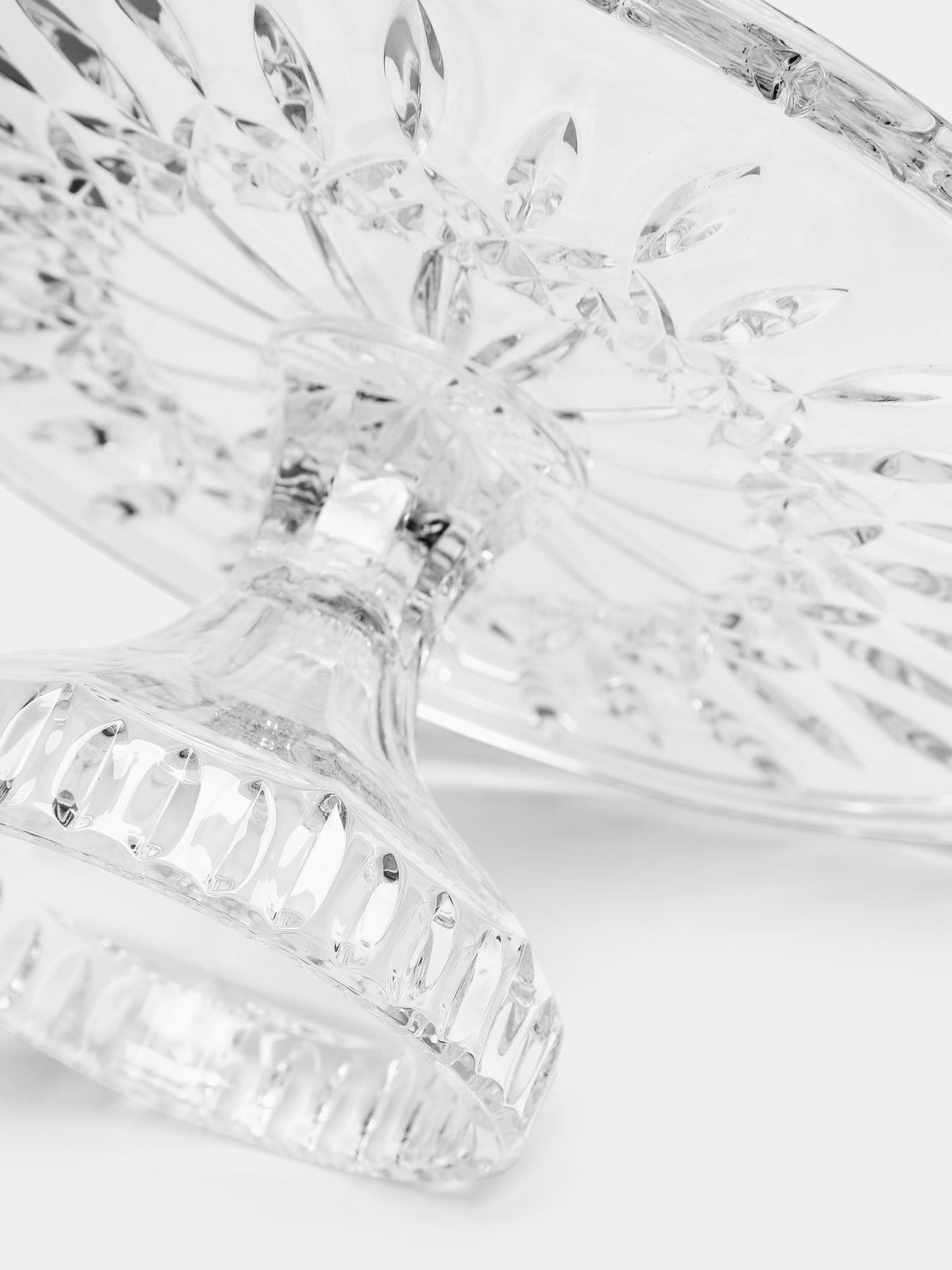 Waterford - Cut Crystal Footed Cake Plate - Clear - ABASK