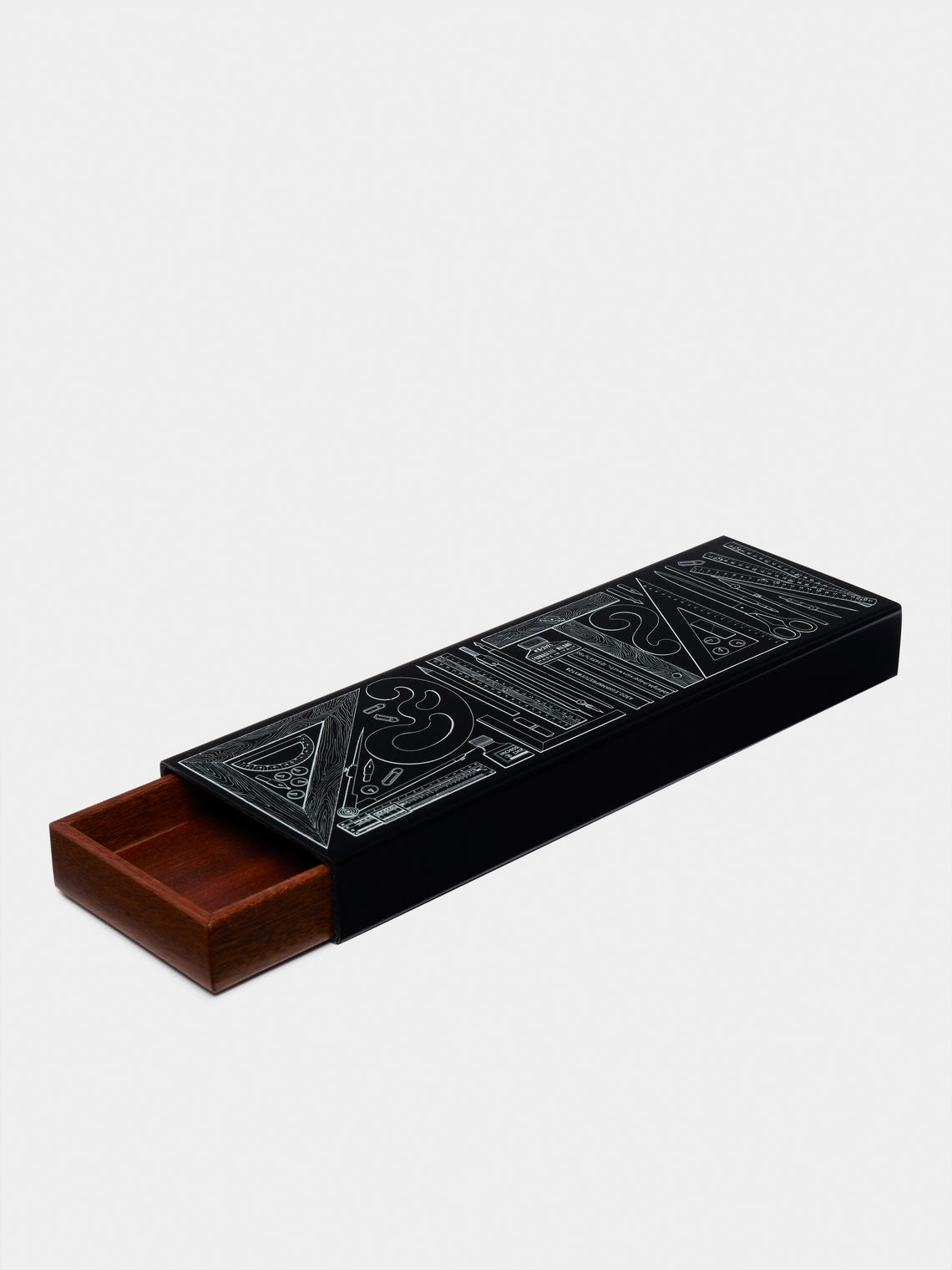 Fornasetti - Strumenti da Disegno Iron and Wood Box -  - ABASK