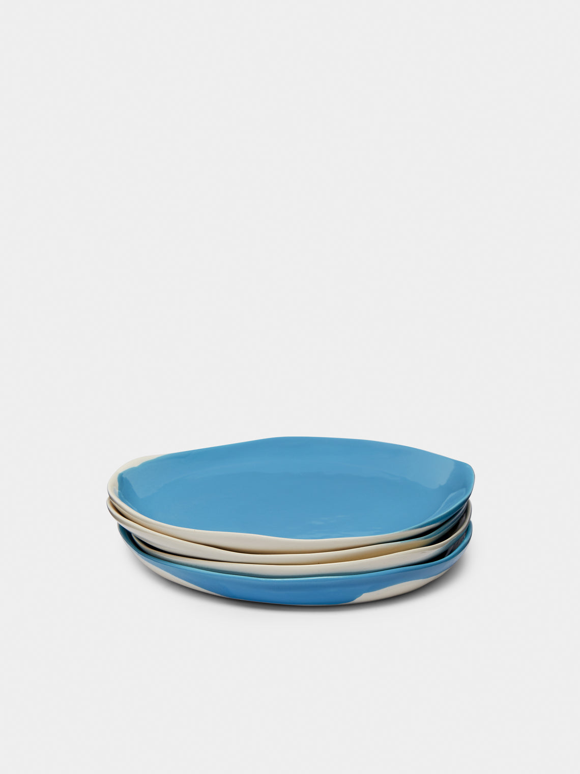 Pottery & Poetry - Hand-Glazed Porcelain Side Plates (Set of 4) -  - ABASK