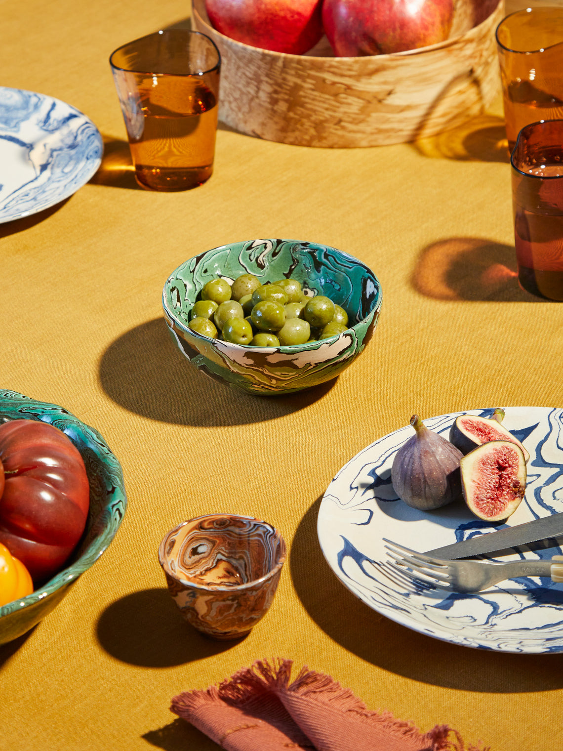 Atelier Saint Andre Perrin - Marbled Serving Bowl -  - ABASK
