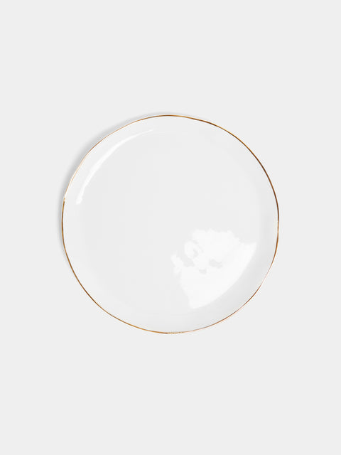 Feldspar - Hand-Painted 24ct Gold and Bone China Side Plates (Set of 4) -  - ABASK - 