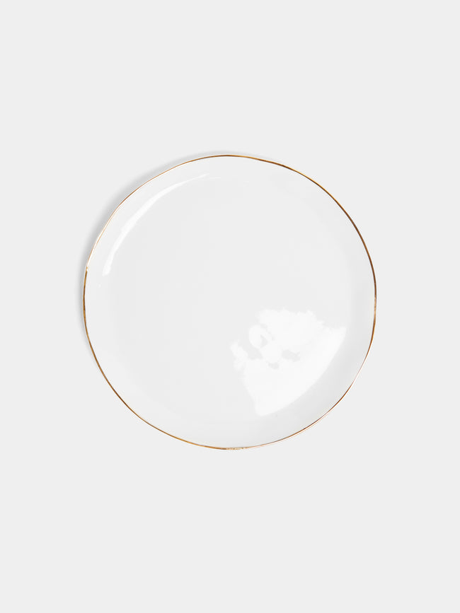 Feldspar - Hand-Painted 24ct Gold and Bone China Side Plates (Set of 4) -  - ABASK - 