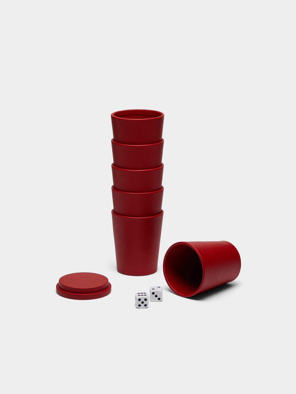 William & Son - Leather Liar Dice Set -  - ABASK