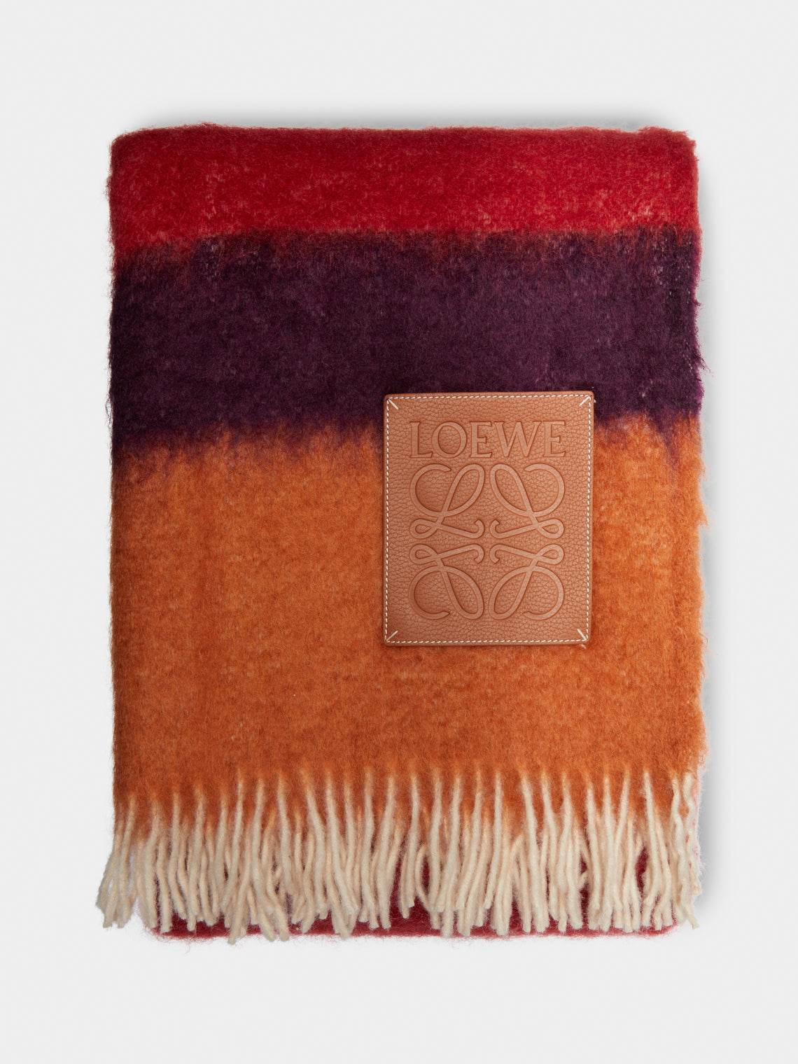 Loewe Home - Mohair Striped Blanket -  - ABASK