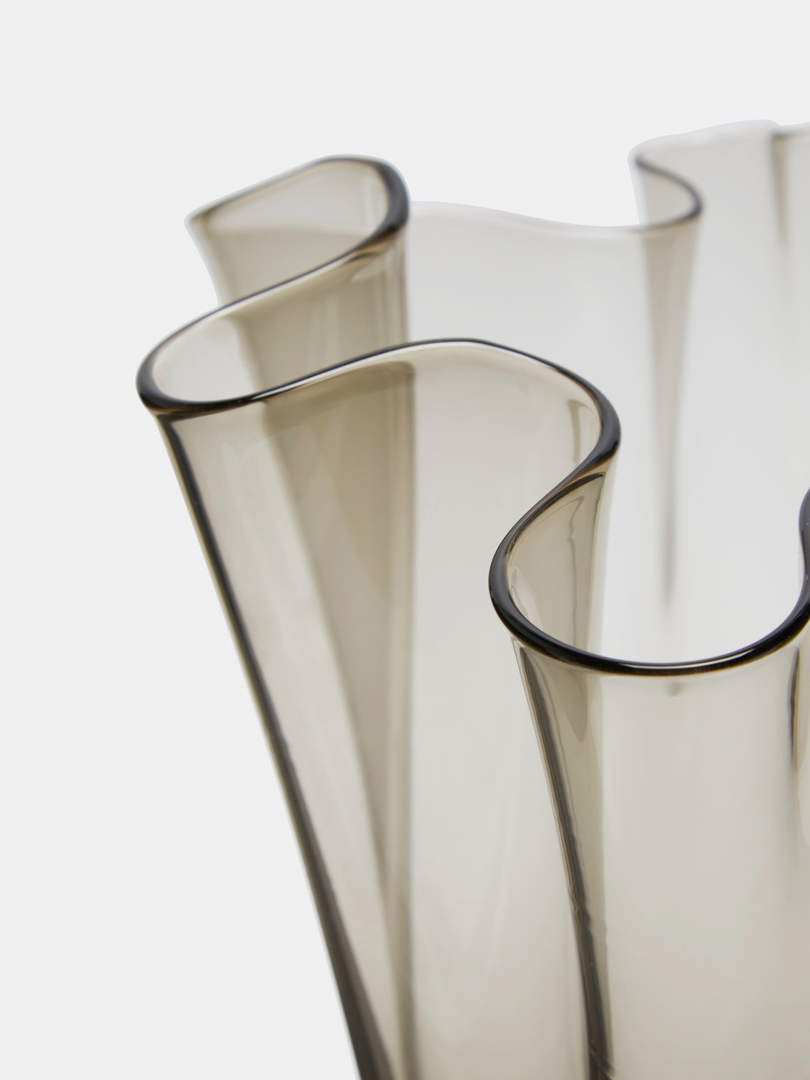 Venini - Fazzoletto Hand-Blown Murano Glass Medium Vase -  - ABASK