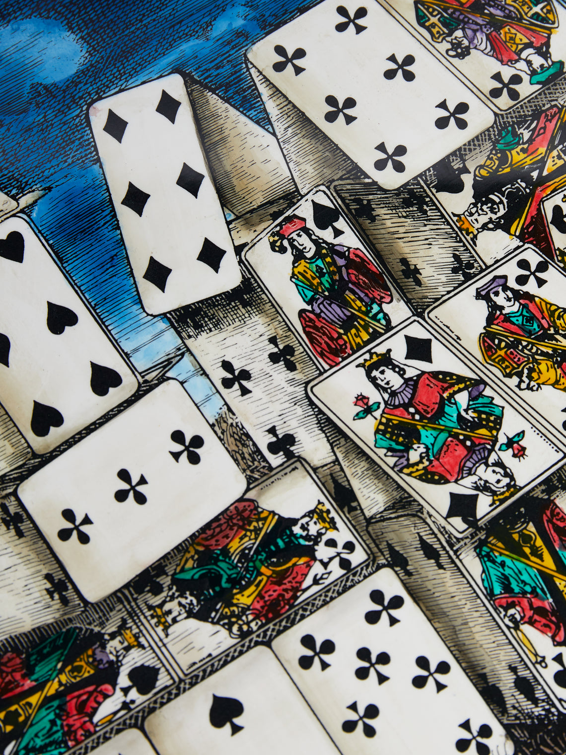 Fornasetti - Città di Carte Wood Playing Cards Box -  - ABASK