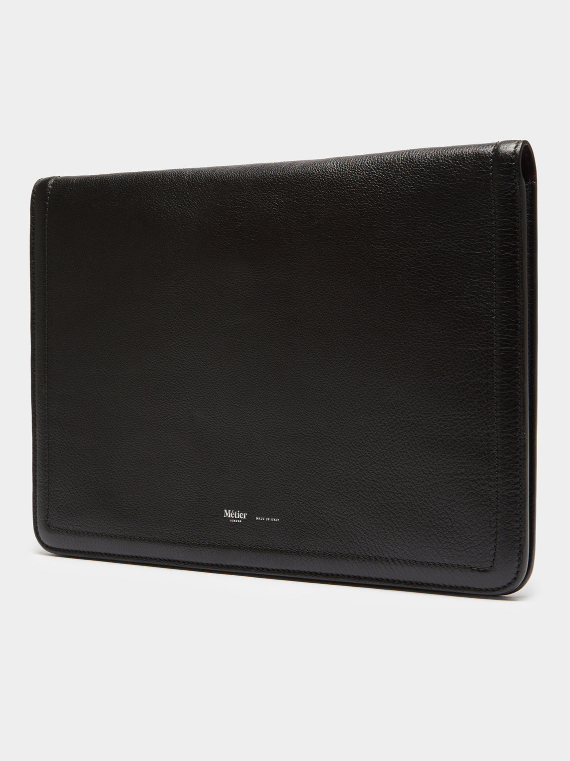 Métier - Metropolitan Leather Laptop Case - Black - ABASK