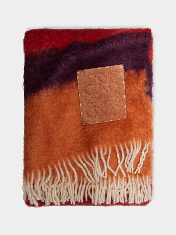 Loewe Home - Mohair Striped Blanket -  - ABASK - 