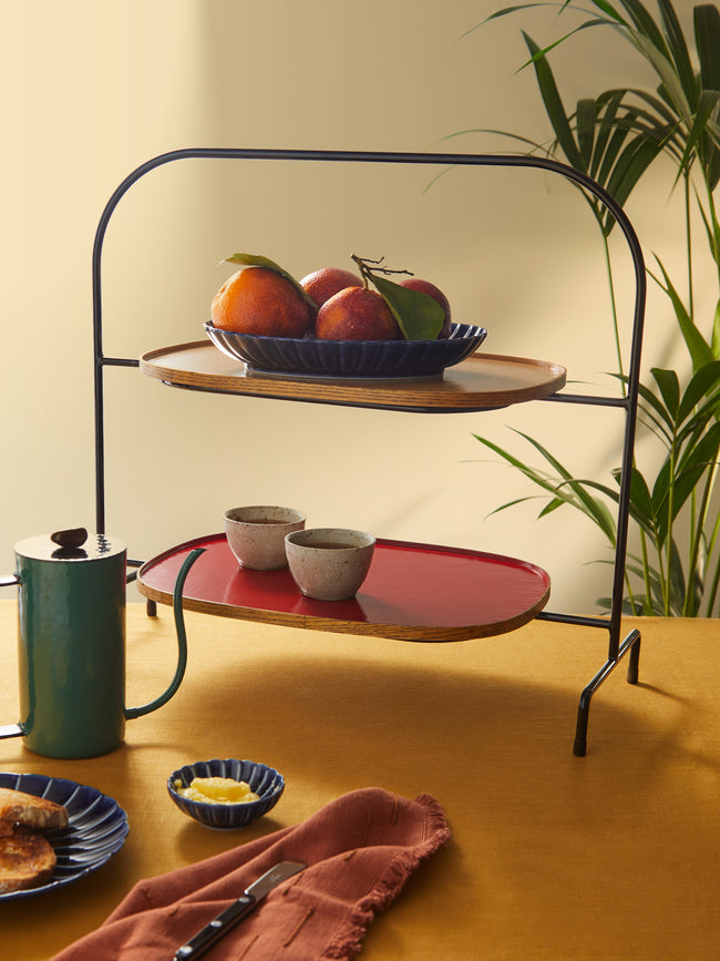 Huh Myoung Wook - Ottchil Steel and Ash Tiered Tray Stand -  - ABASK