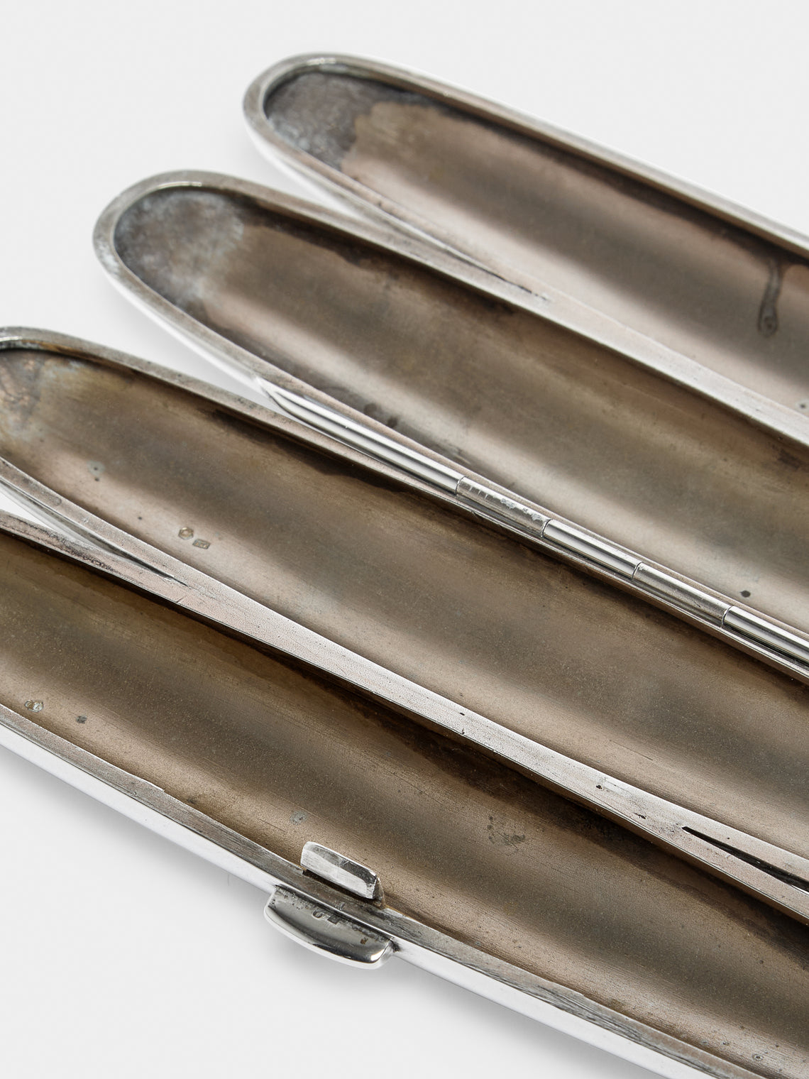 Antique and Vintage - Mid-Century Sterling Silver Double Cigar Case -  - ABASK