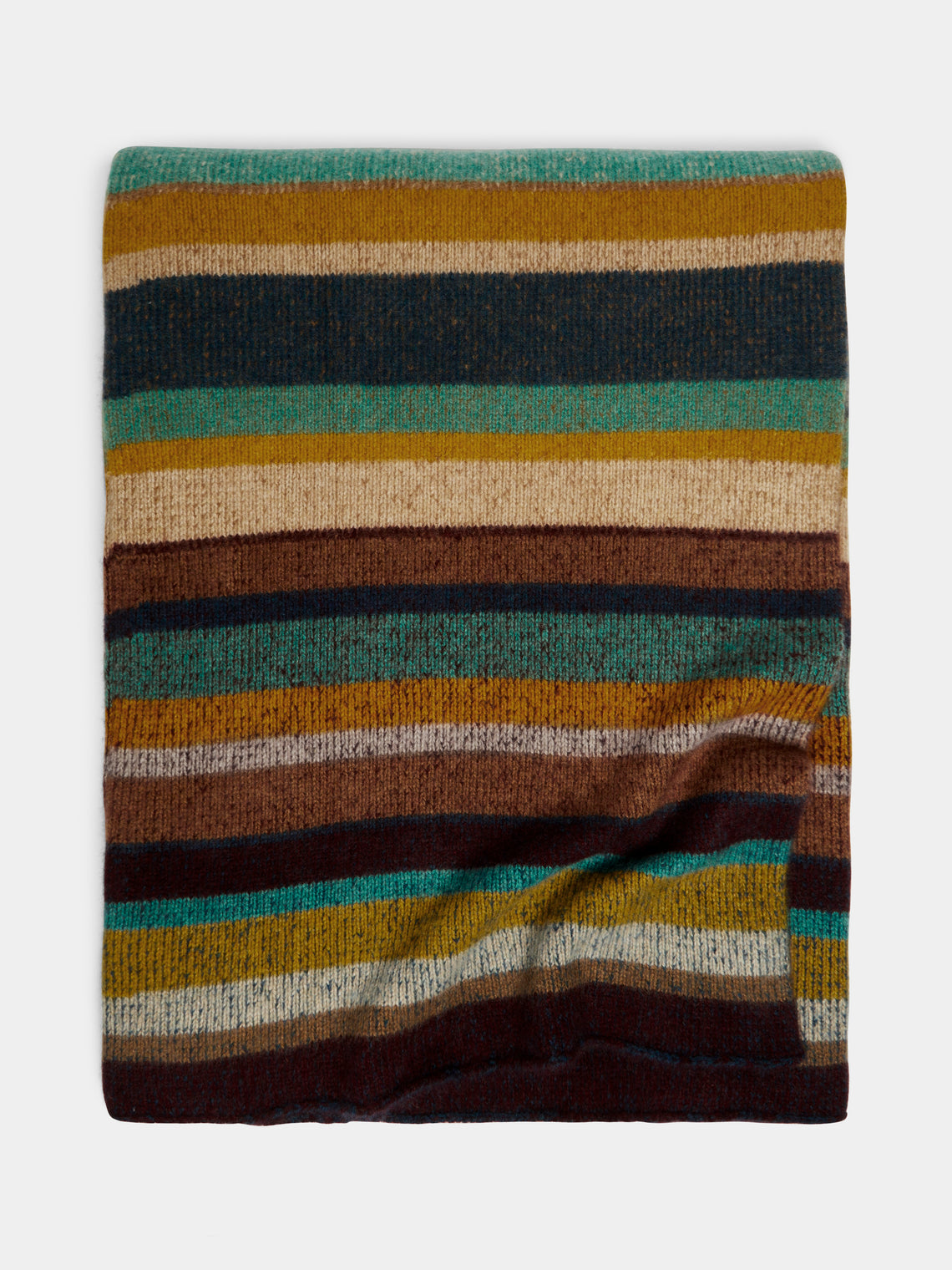 The Elder Statesman - Stripe Super Soft Cashmere Blanket -  - ABASK - 