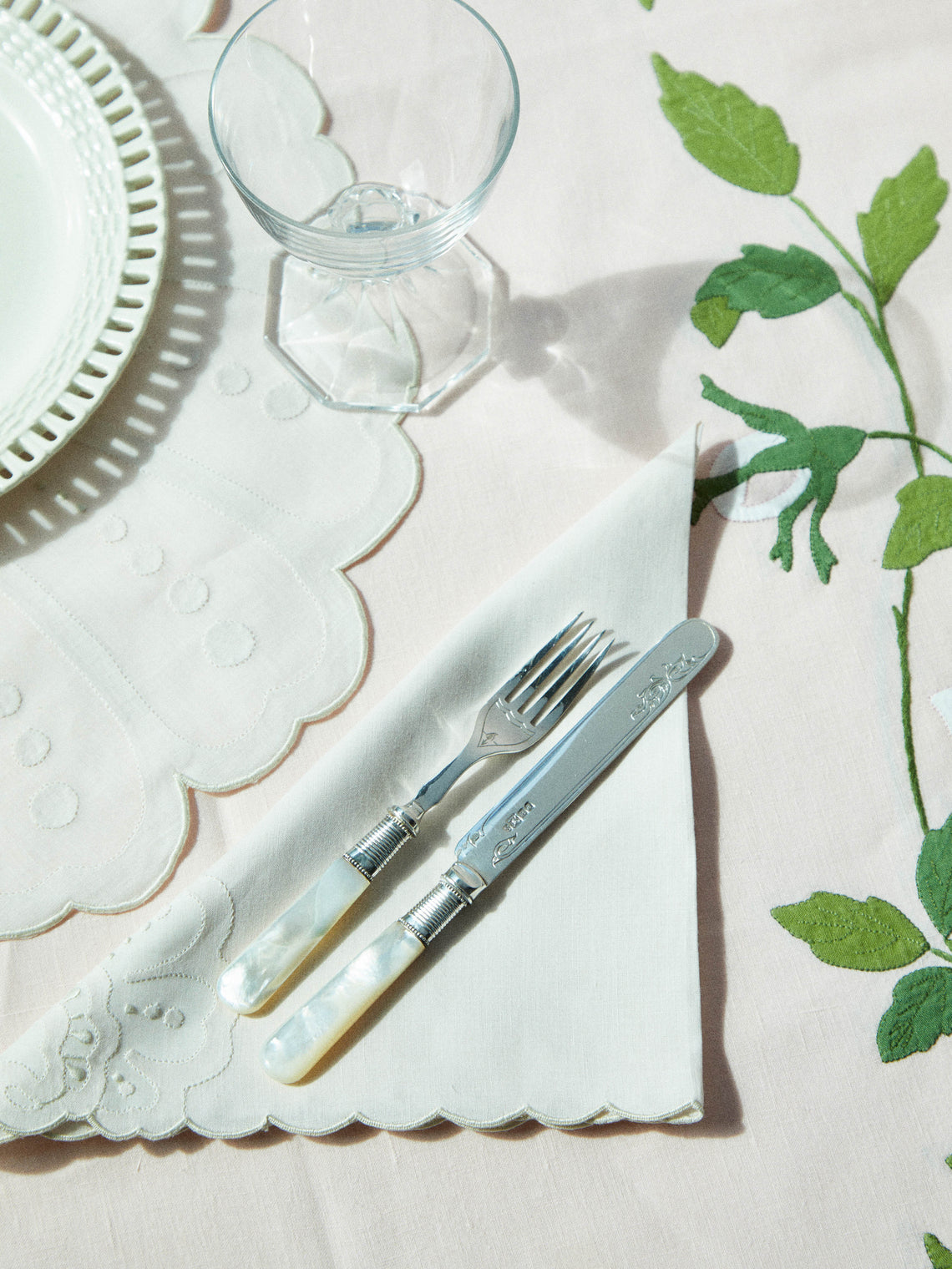 Antique and Vintage - 19th Century Victorian Silver-Plated Cutlery (Set of 12) - Silver - ABASK