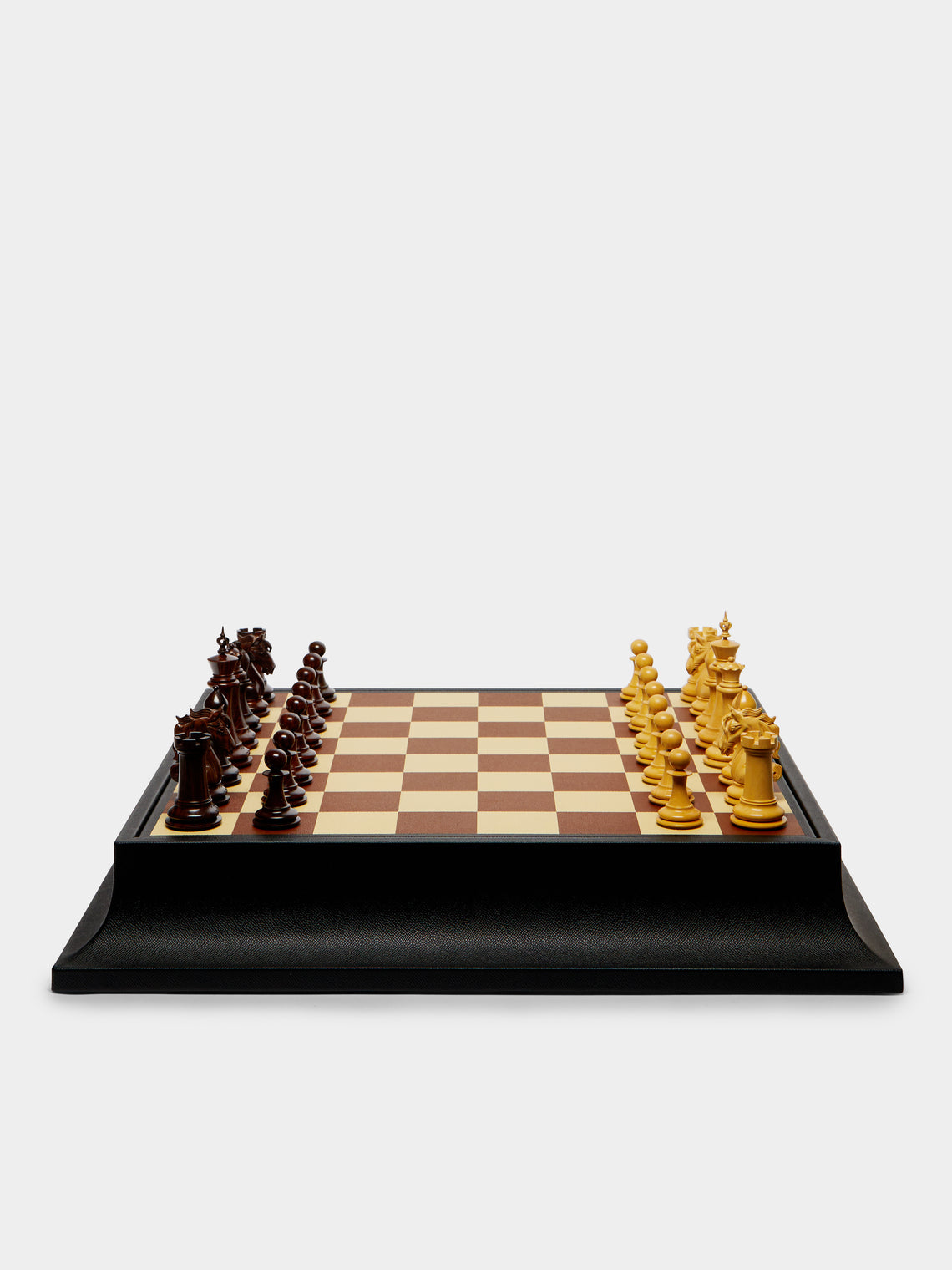 Geoffrey Parker - Staunton Leather Championship Chess Set -  - ABASK - 