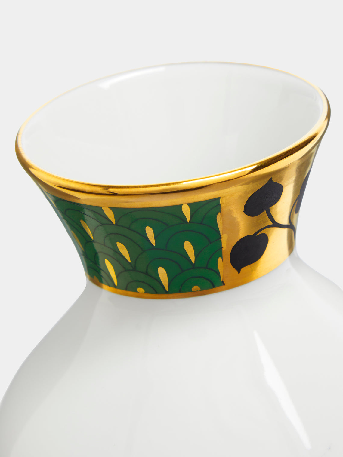 Augarten - Secession Hand-Painted Porcelain Compact Vase - ABASK