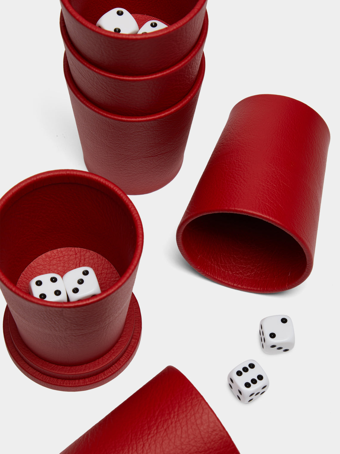 William & Son - Leather Liar Dice Set -  - ABASK
