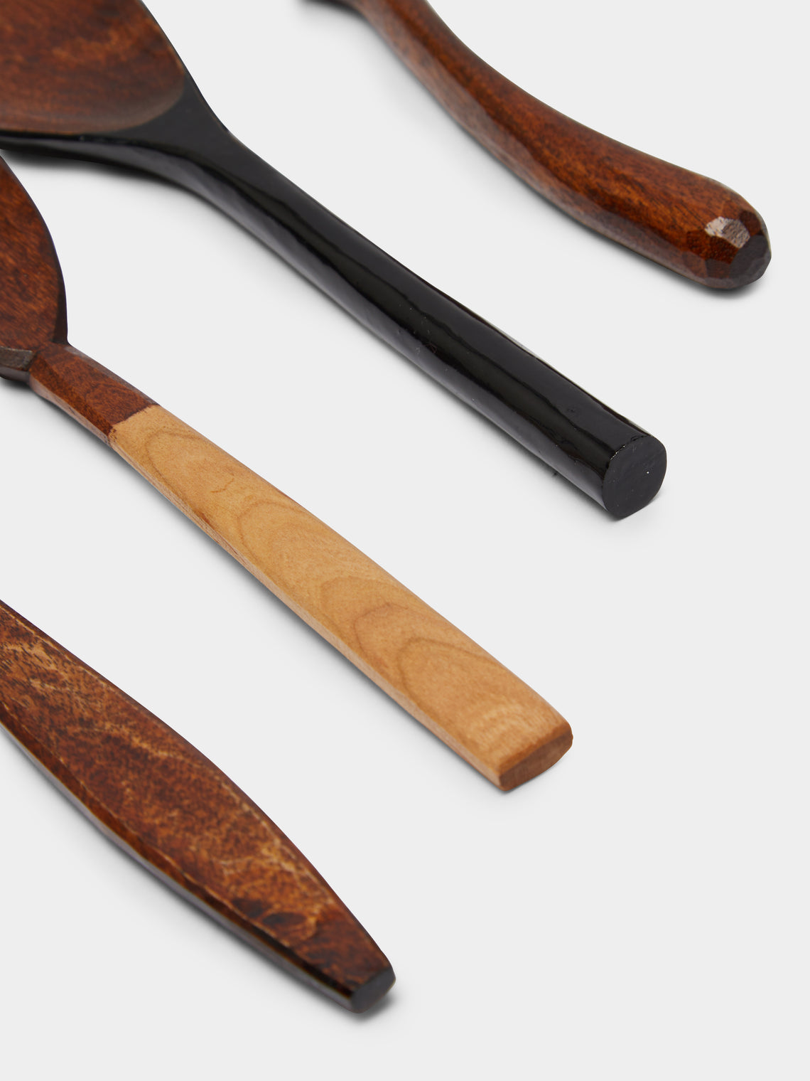 Rabea Gebler - Urushi Maple and Cherry Spoons (Set of 4) -  - ABASK