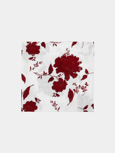 Emilia Wickstead - Linen Floral Napkins (Set of 4) -  - ABASK - 