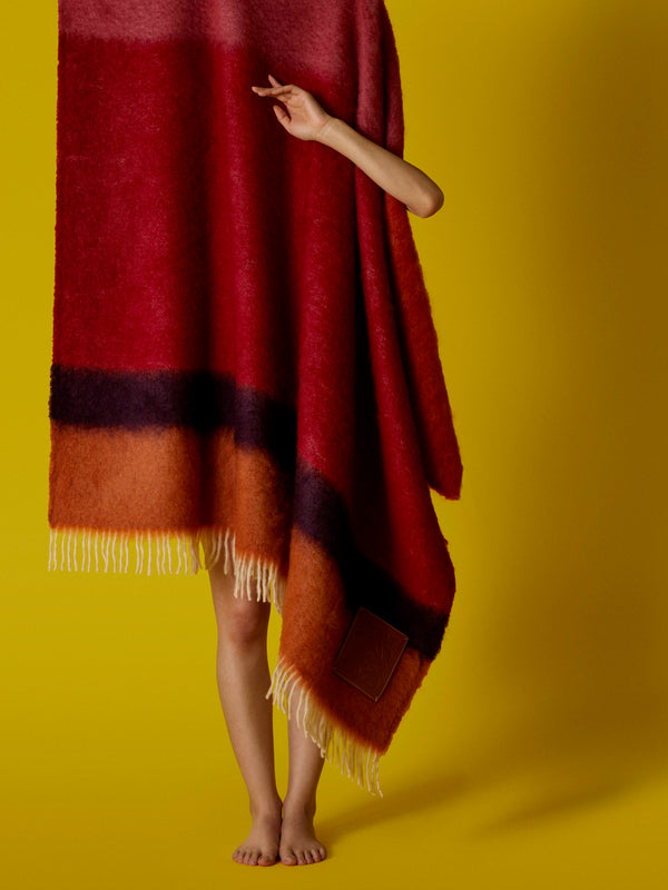 Loewe Home - Mohair Striped Blanket -  - ABASK