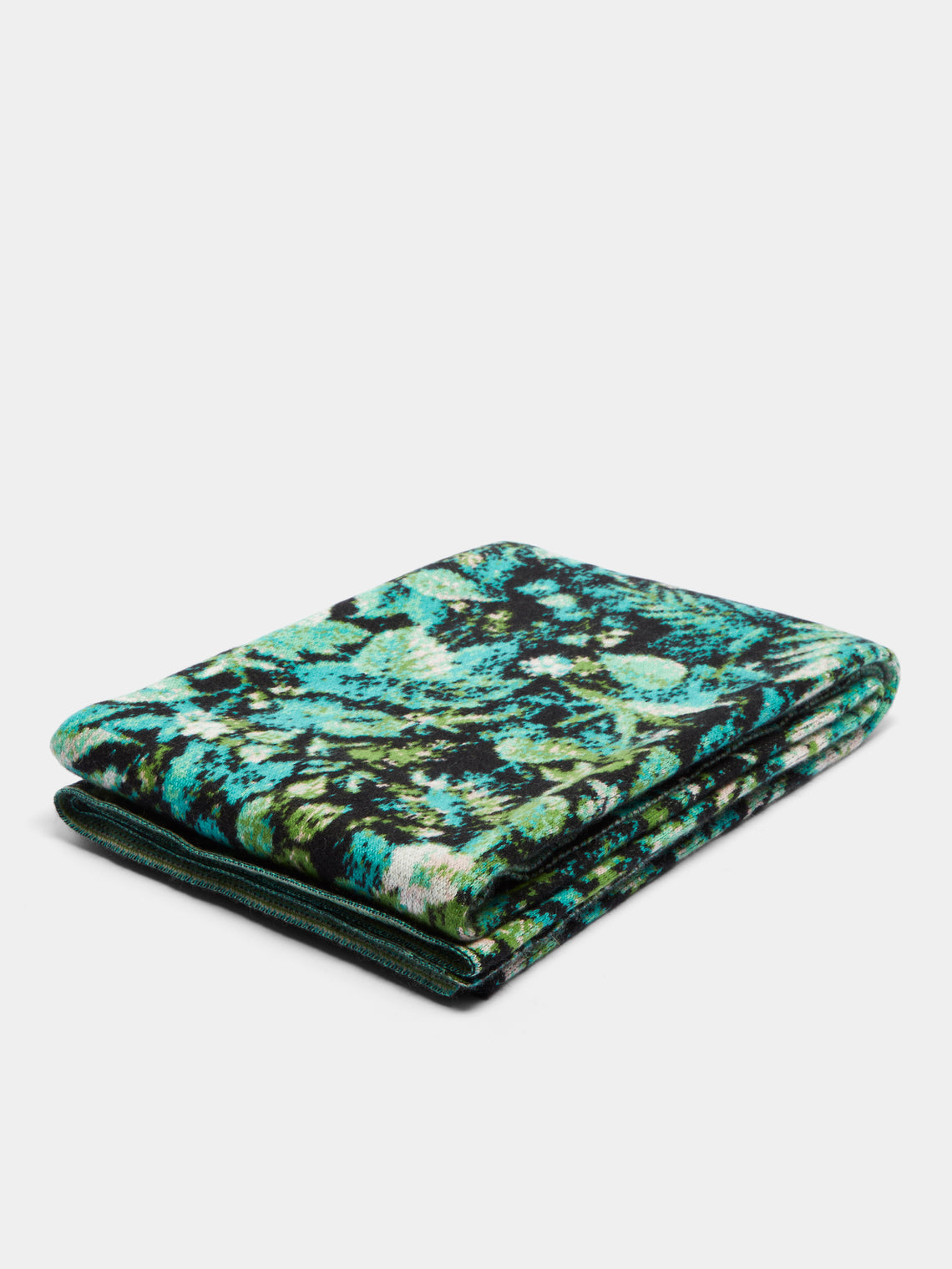 Saved NY - Ferns Cashmere Blanket - Green - ABASK