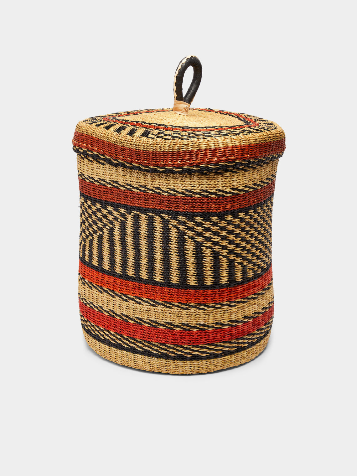 Baba Tree - Handwoven Elephant Grass Lidded Basket -  - ABASK - 