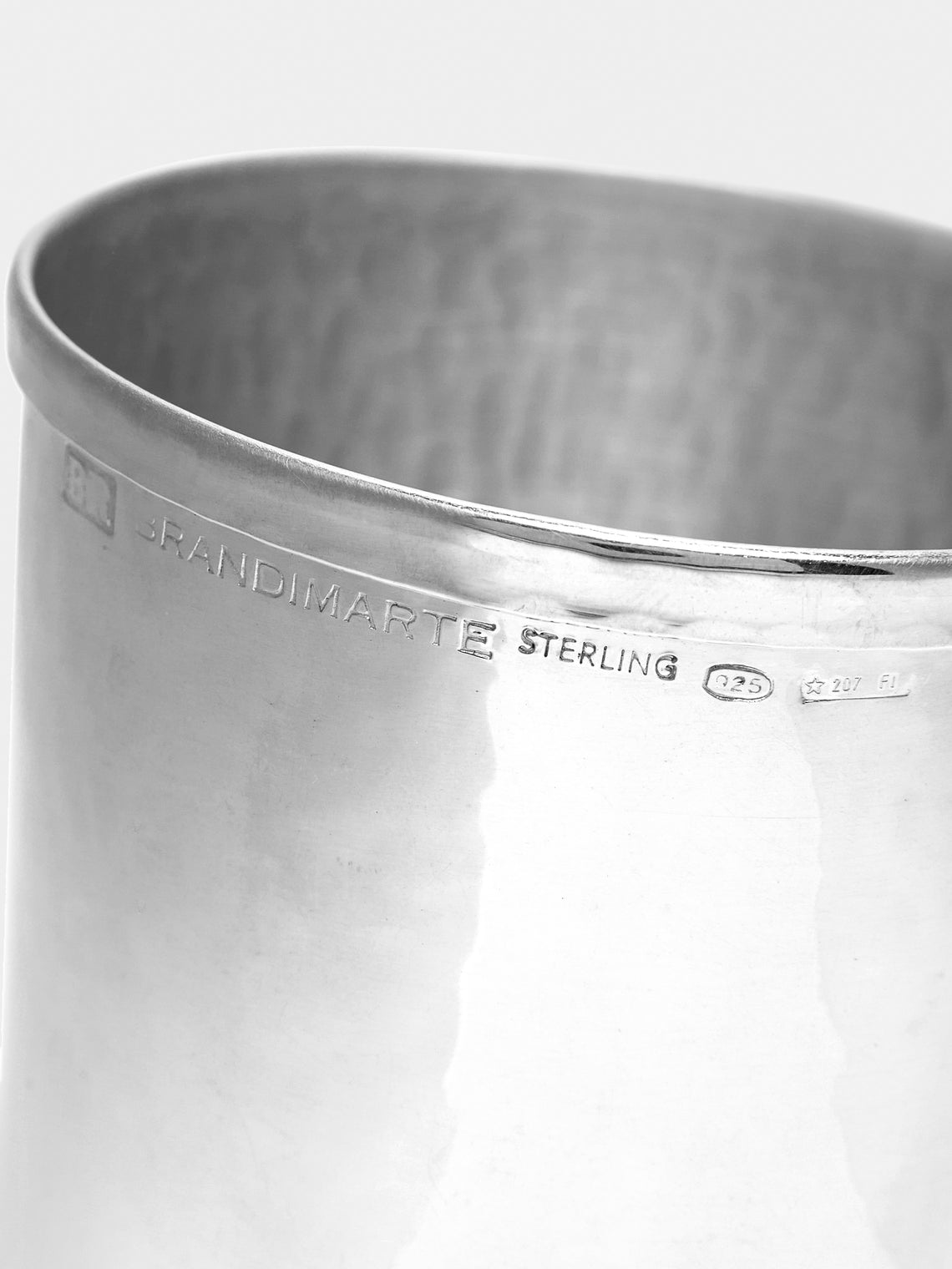Brandimarte - Hammered Sterling Silver Tumbler -  - ABASK