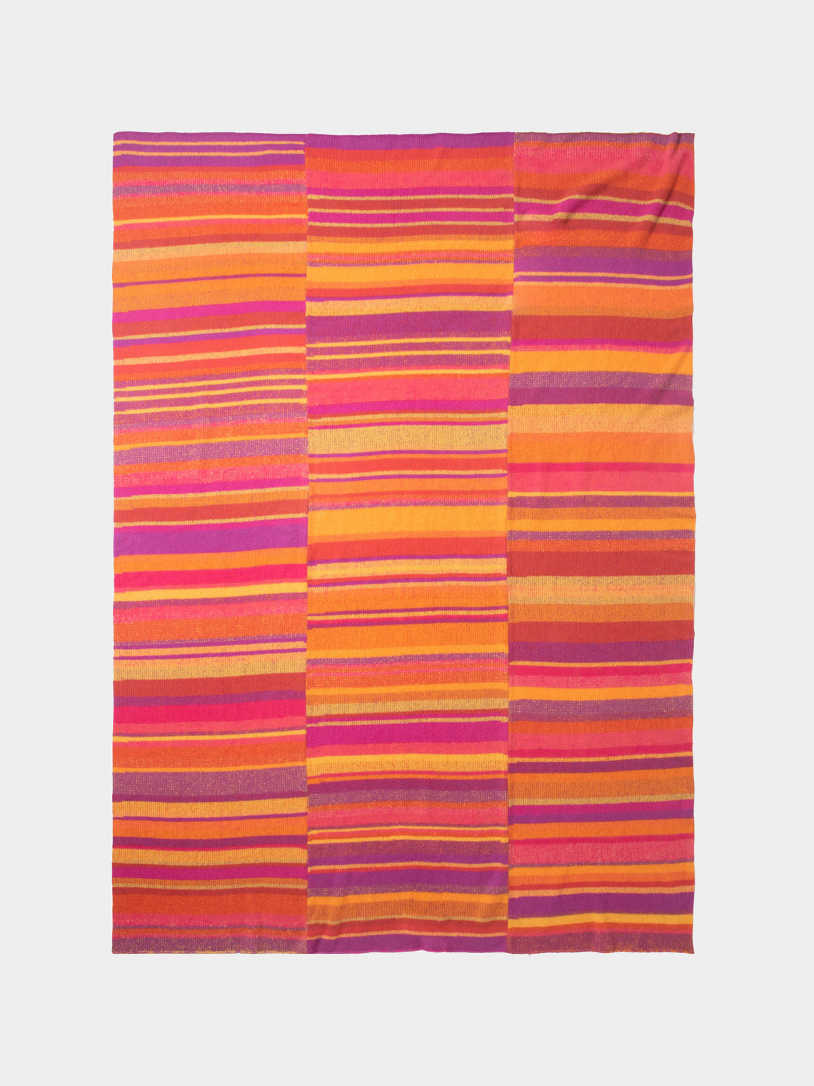 The Elder Statesman - Stripe Super Soft Cashmere Blanket - Multiple - ABASK