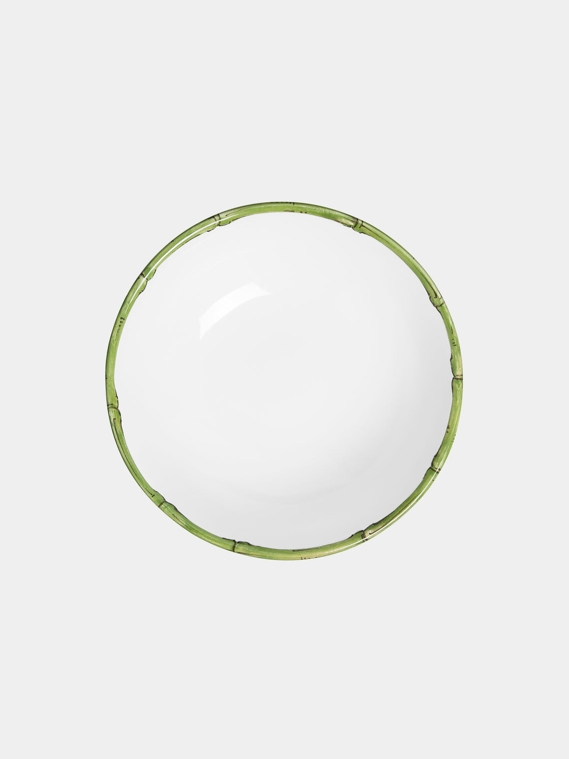 Z.d.G - Ramatuelle Bamboo Hand-Painted Ceramic Small Bowls (Set of 2) -  - ABASK