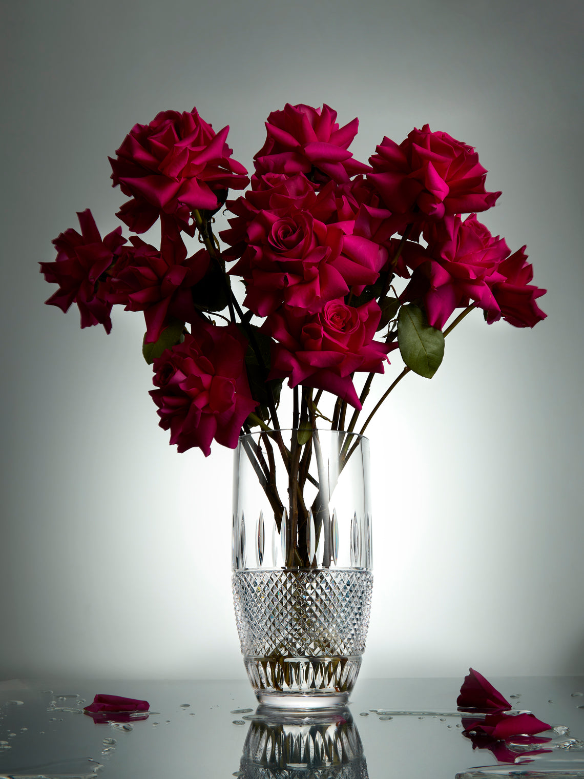 Waterford - Irish Cut Crystal Lace Vase -  - ABASK