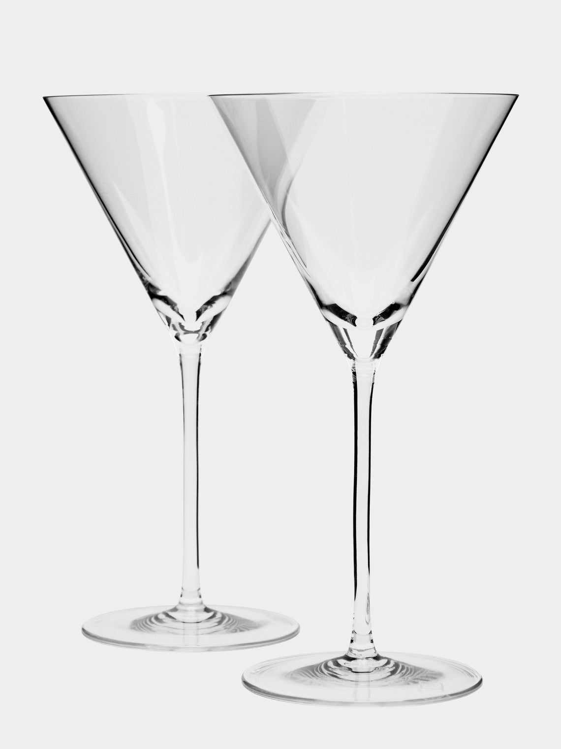 Richard Brendon - Hand-Blown Crystal Martini Glasses (Set of 2) -  - ABASK