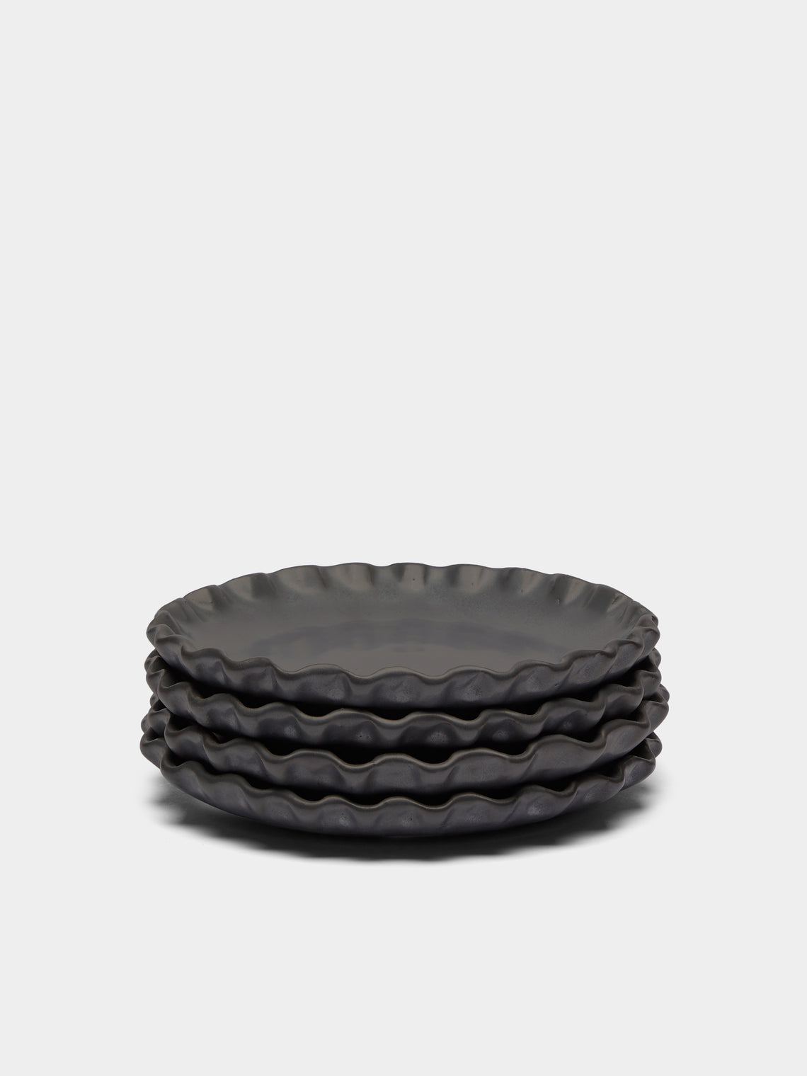 Perla Valtierra - Hand-Glazed Ceramic Dessert Plates (Set of 4) -  - ABASK