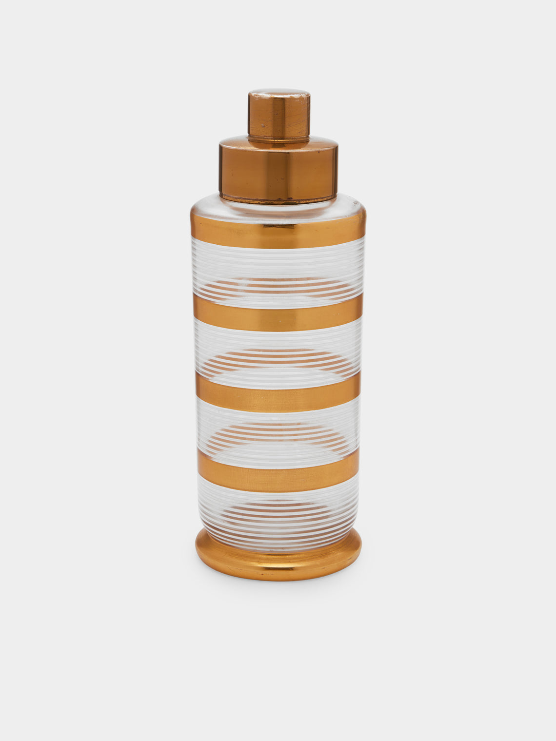 Antique and Vintage - 1940s Art Deco Glass Cocktail Shaker -  - ABASK - 