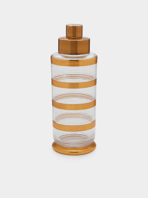 Antique and Vintage - 1940s Art Deco Glass Cocktail Shaker -  - ABASK - 