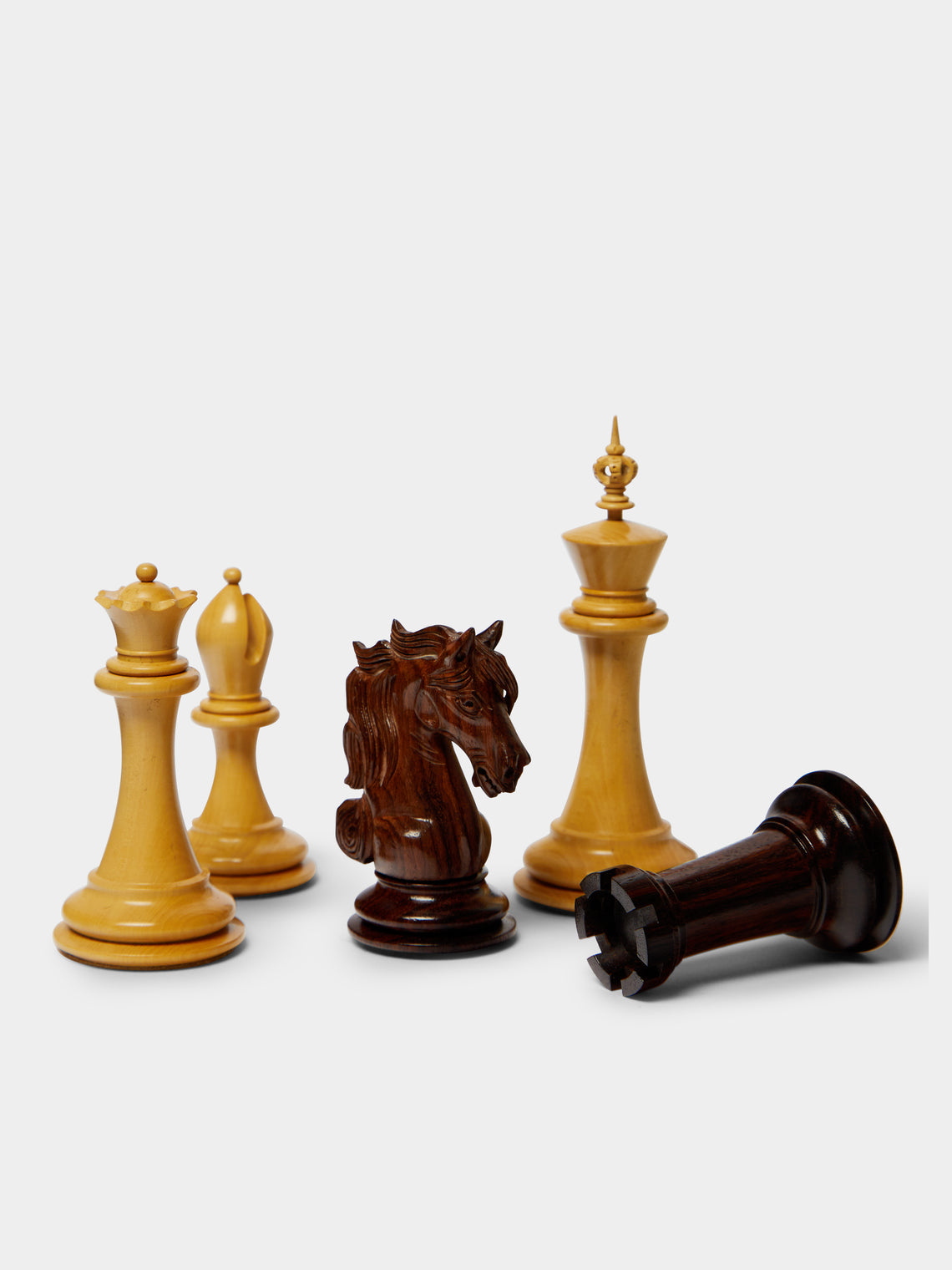 Geoffrey Parker - Staunton Leather Championship Chess Set -  - ABASK