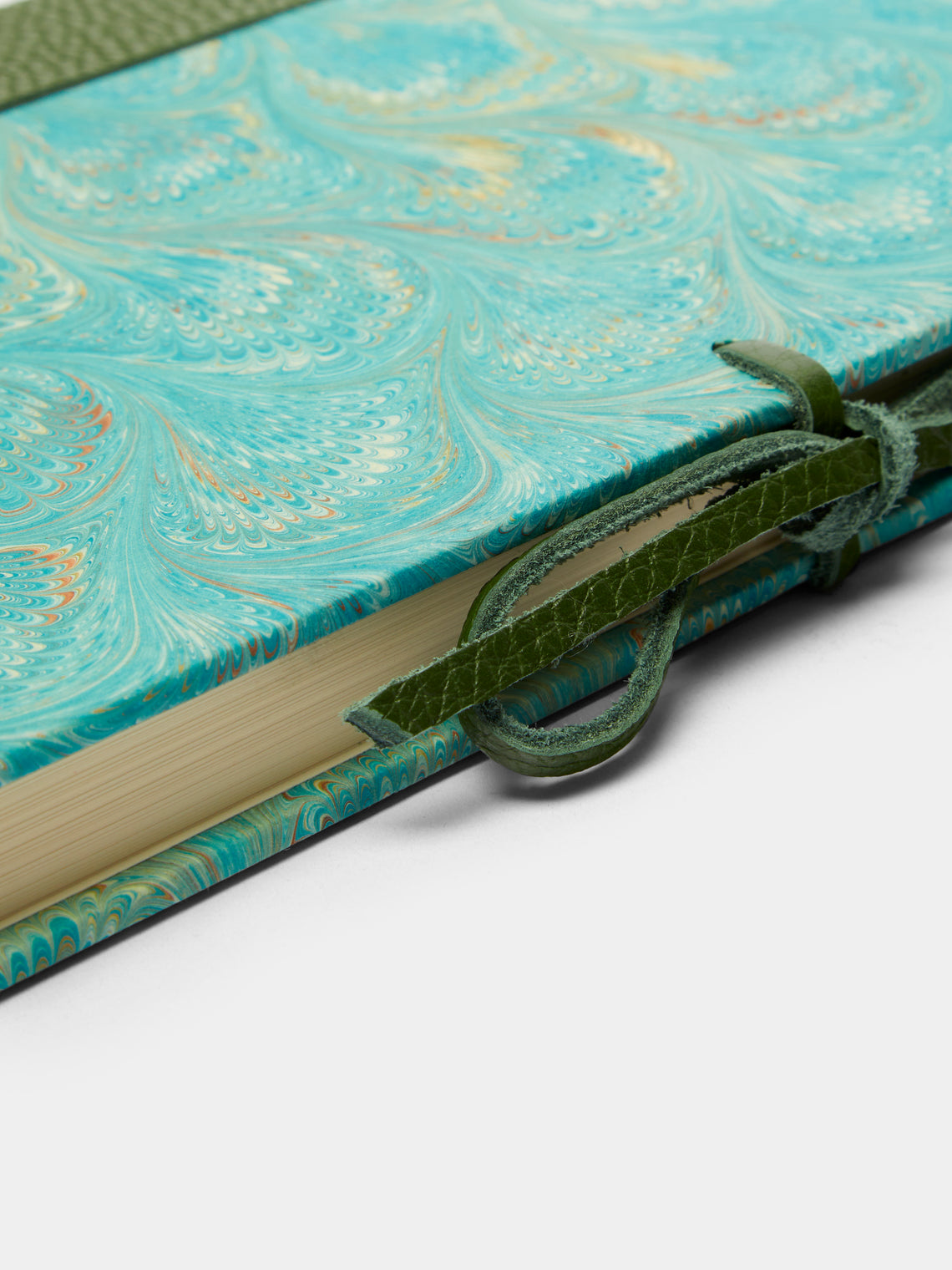 Giannini Firenze - Hand-Marbled Leather Bound Notebook -  - ABASK