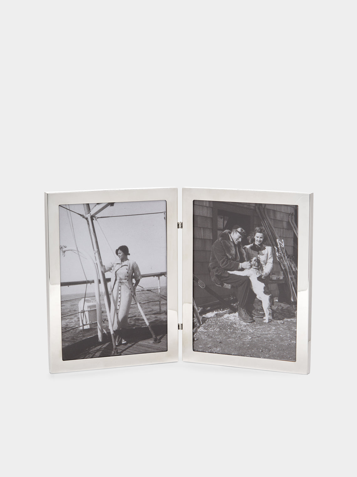 William & Son - Sterling Silver Double Photo Frame -  - ABASK - 