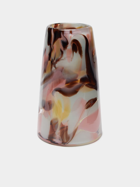 The Glass Studio - Marbled Hand-Blown Glass Vase -  - ABASK - 