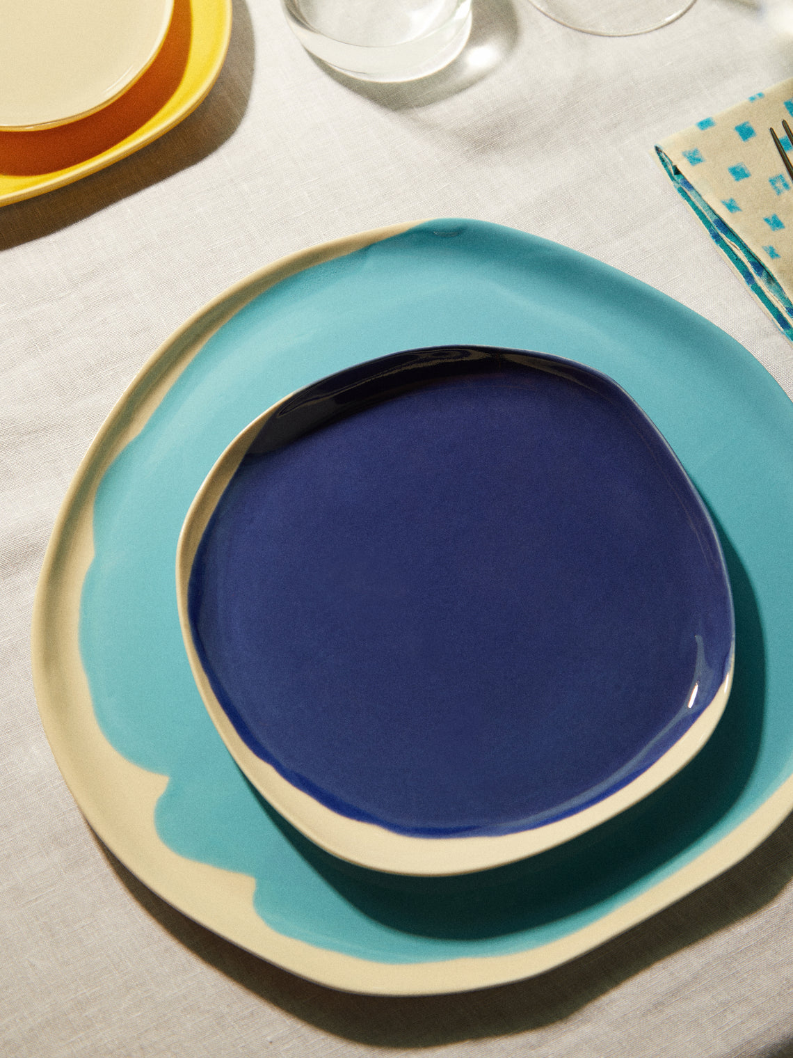 Pottery & Poetry - Hand-Glazed Porcelain Side Plates (Set of 4) -  - ABASK