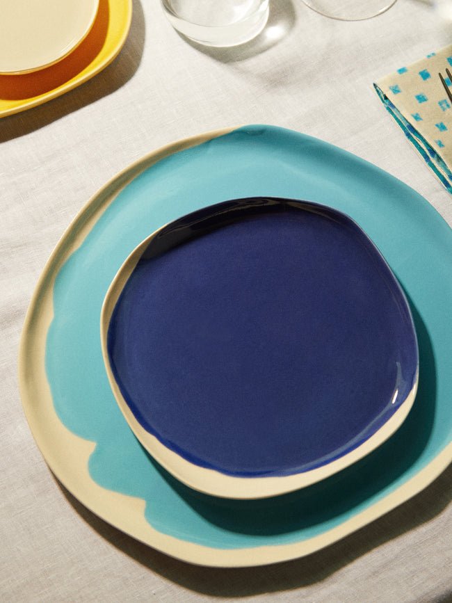 Pottery & Poetry - Hand-Glazed Porcelain Side Plates (Set of 4) -  - ABASK