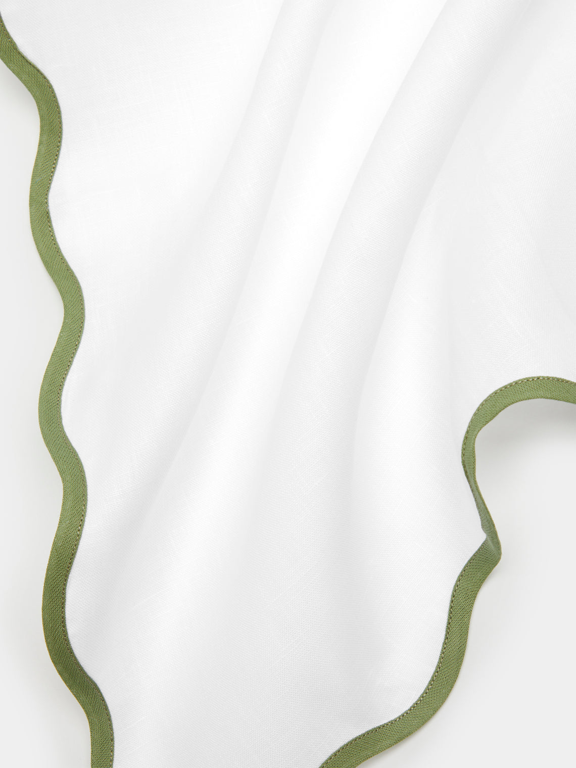 Angela Wickstead - Chiara Scalloped Linen Napkins (Set of 4) -  - ABASK
