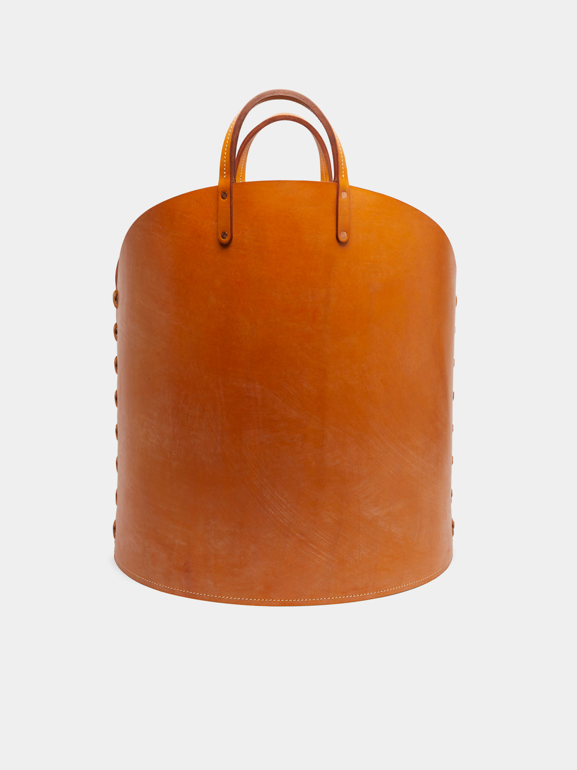 Otis Ingrams - Leather Log Basket -  - ABASK