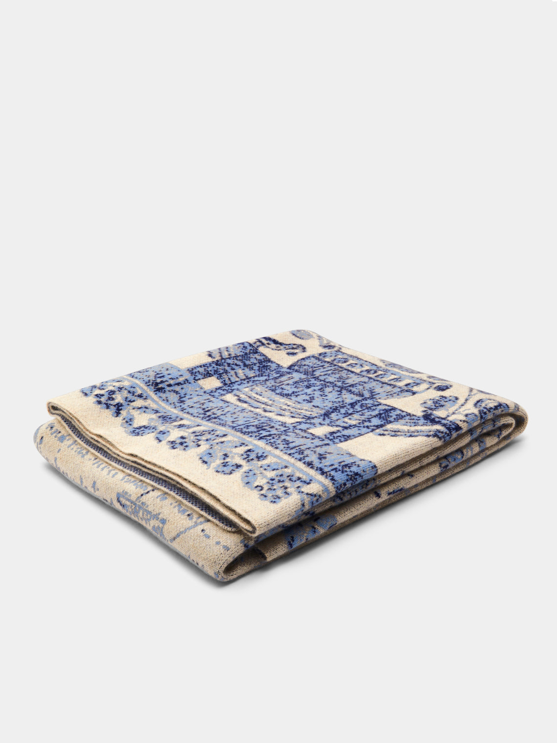 Saved NY - Shaker Cashmere Blanket - Light Blue - ABASK