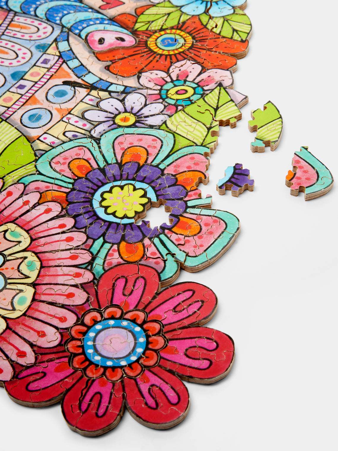 PAR Puzzles - 'Nose Petals' Hand-Cut Wood Puzzle -  - ABASK