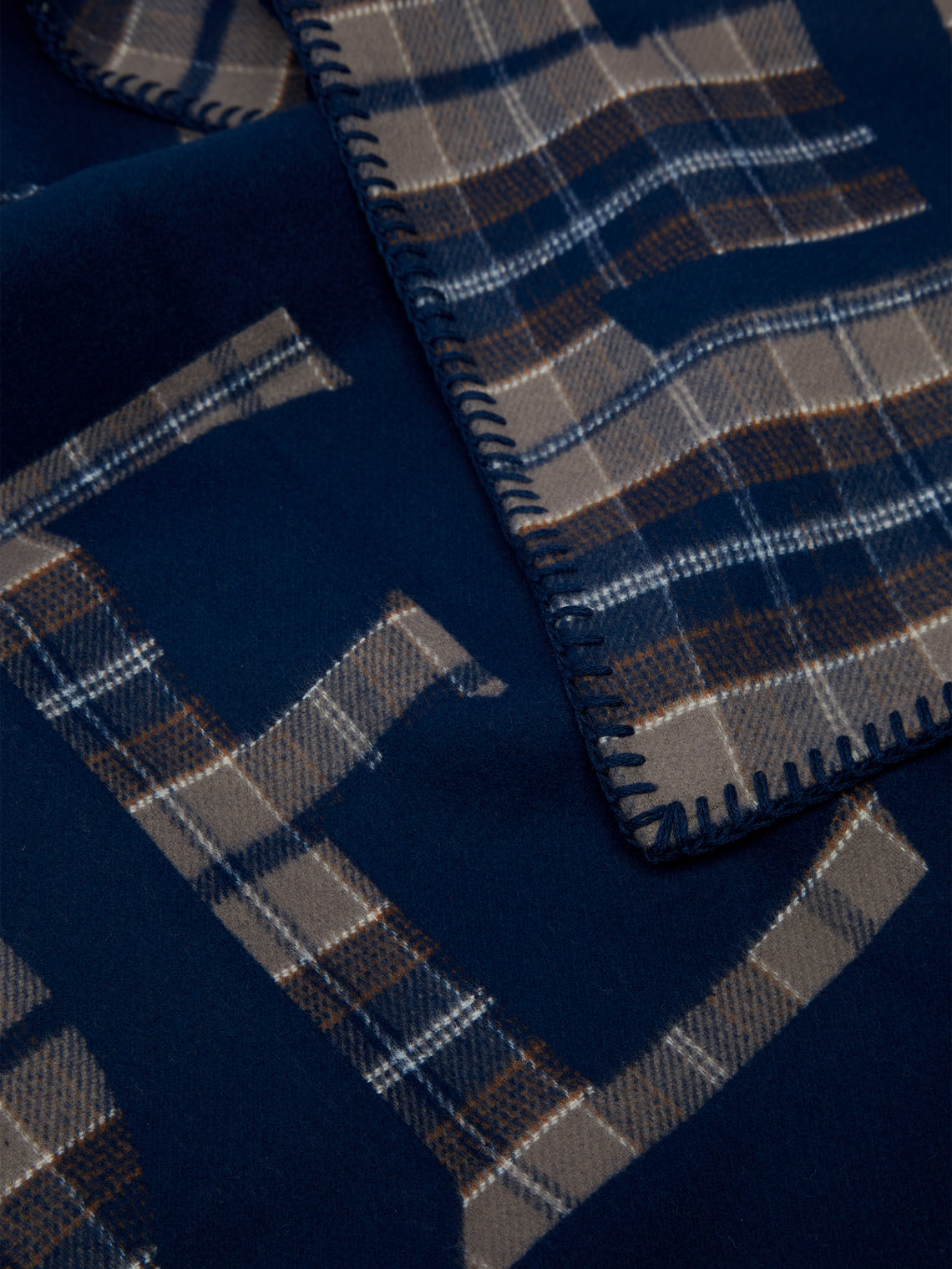 Loewe Home - Mohair Check Blanket -  - ABASK