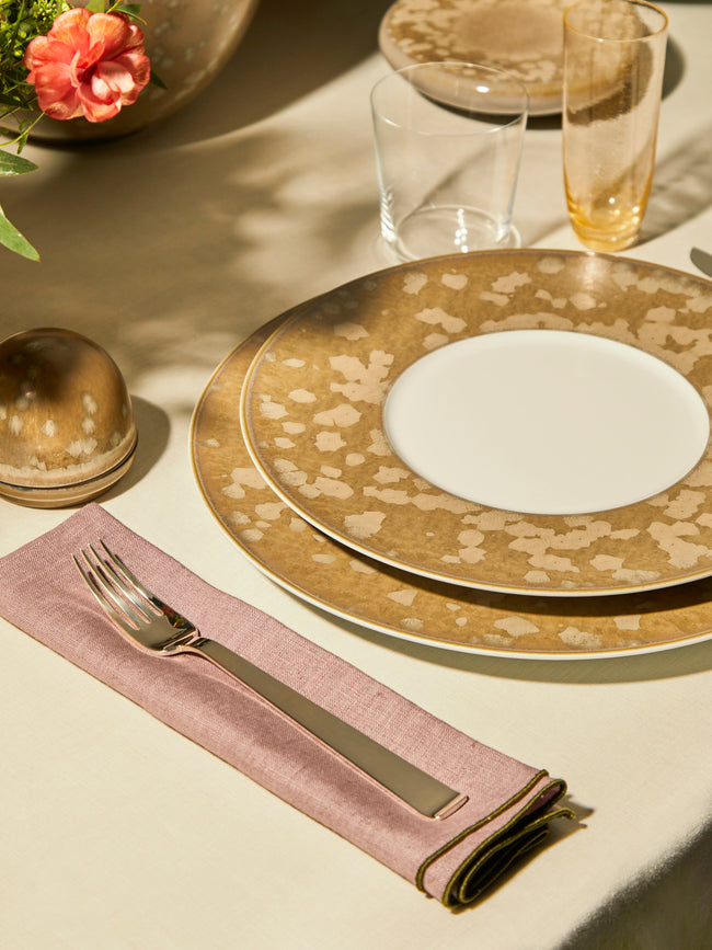 Jaune de Chrome - Basmati Porcelain Charger Plate -  - ABASK