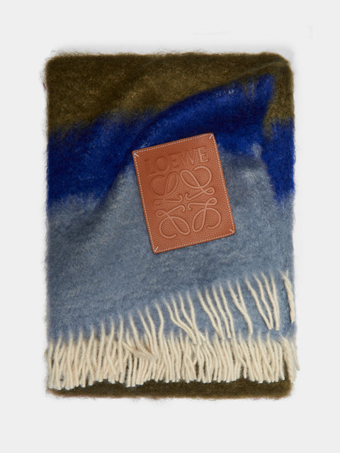 Loewe Home - Mohair Striped Blanket -  - ABASK - 