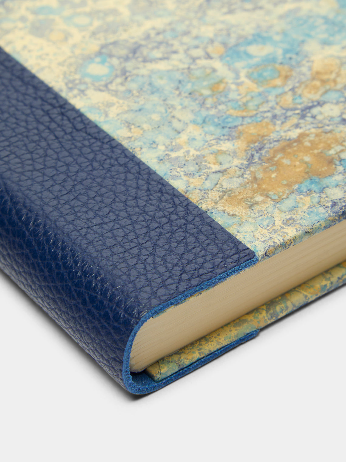 Giannini Firenze - Hand-Marbled Leather Bound Notebook -  - ABASK
