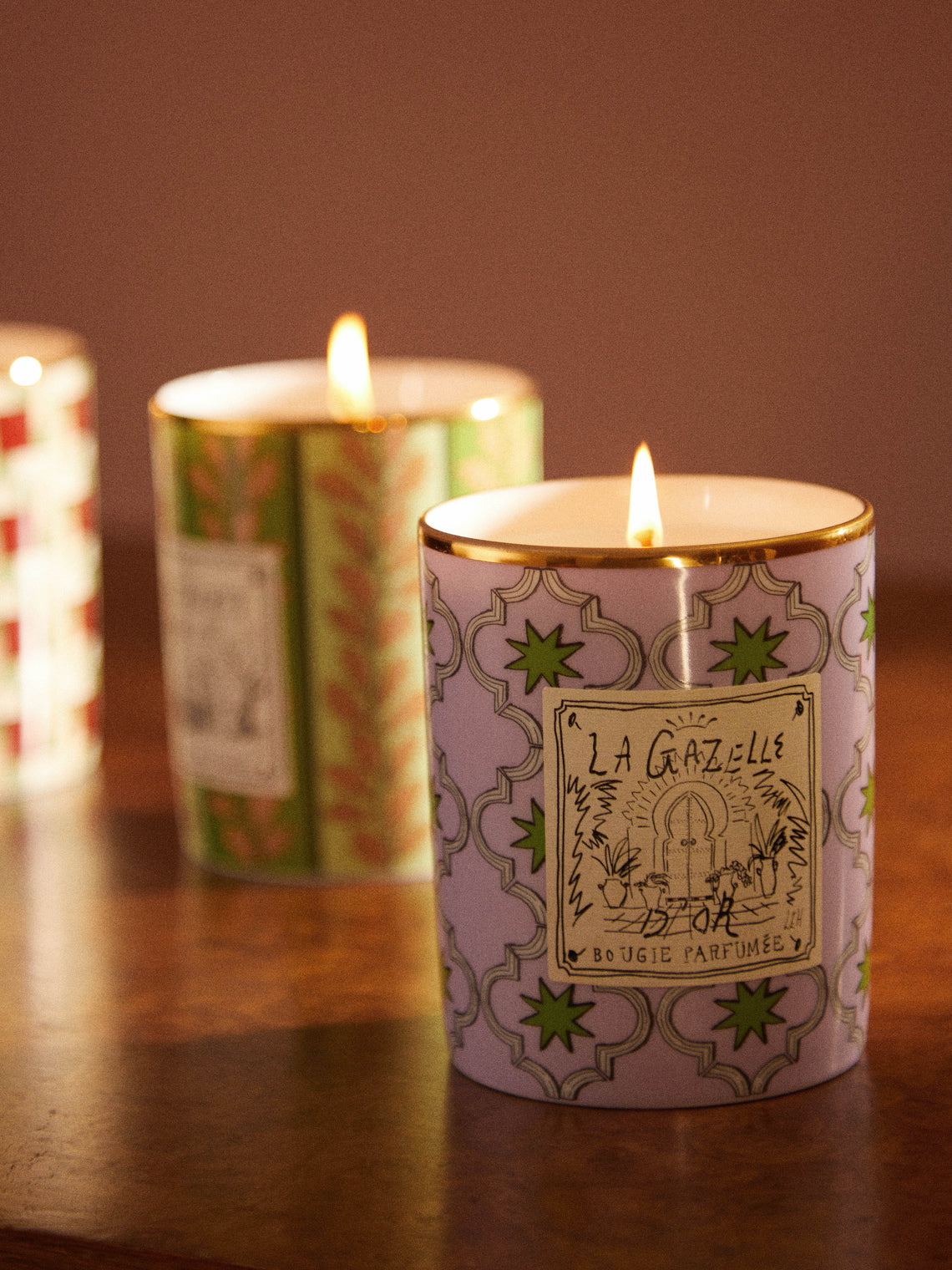 Ginori 1735 - Profumi Luchino La Gazelle D'or Porcelain Candle -  - ABASK